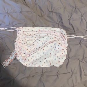 Adjustable floral tube top brand new!